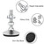 Drenky Levelling Feet, 12 Packs M10x50mm Adjustable Feet for Furniture Heavy Duty Silent Non-Slip Floor Protector with T-Nuts and Screw Nuts