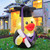 Leyndo 1 Set 5ft Graduation Inflatables Decoration Giant Inflatable Duck with Build-in LEDs Lights Cute Blow up Duck with Cap and Gown Diploma for Congrats Graduation Party Yard Lawn Photo Booth