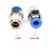 CEKER 1/4" NPT Push to Connect Air Fittings 6mm to 1/4" Inch Male Thread Quick Connect Pneumatic Fittings 2Packs