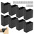 Rasugarlary 2x4 Pergola Bracket, Pergola Post Top Rafter Brackets Deck Railing Brackets Heavy Duty Black Powder Coated Pergola Kit for DIY Wood Pergolas Gazebo (with Screws) 8 Pcs
