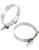 QWORK 3" T-Bolt Hose Clamp Stainless Steel, 10 Pack Working Range 83mm-91mm for 3" Hose ID, Intake Intercooler Clamp