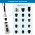Stainless Faucet Head Replacement with 15 Adapters Compatible with Moen/Delta/Kohler Pull Down Kitchen Faucet, 3 Water Modes Kitchen Sink Faucet Sprayer Head, Brushed Nickel Finish