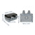 Outdoor Power Outlet, 110V 15A Double Outlet Plug IP66 Outdoor Socket Waterproof Socket, 2 Sockets Wall Power Socket Rainproof Charging Outlet for Garden Outdoor Indoor