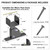 Roof Riser Brackets, Stainless Steel 4x4 (Actual Size:3.5"×3.5") Adjustable Angles Saddle Roof Riser Brackets for Patio Cover for Patio Cover Roof Gazebo, 3Pack