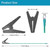 Minidodoca Portable Ground Rod with 5.1ft 12AWG UL Listed Grounding Wire with Crocodile Clip,Great for Electric Fences,Antennas,Generator,Ground Post Pin(Grounding Rod with 5.1ft Wire)