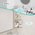 Qeke 10" Bathroom Corner Shelf, 2 Pack Recessed Shower Shelf Caddy, SUS304 Stainless Steel Shelf Wall Mount Triangular, No Drilling Brushed Nickel