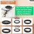 31112 Service Package Replacement for Thetford, Compatible with Bravura RV Toilets Flange Seal Gasket, Black