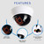 MaximalPower Fake CCTV Security Dummy Dome Camera with Red LED Light for Home, Shop, Business, etc. (1 Pack)