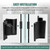 Axfvd RV Shower Door Handle Assembly with Set Screw - Black