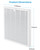 (2 PCS) VEWIOR H13 True HEPA Replacement Filter for ClearAir-A6 Air Purifier, Captures 99.97% Dust, Smoke, Pet Dander, Compatible with A6 Model