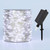 ZELUXDOT Solar String Lights for Outside,100FT 300 LEDs Solar Fairy Lights,Waterproof 8 Modes Button Outdoor String Light for Patio Garden Backyard Tree Wedding Christmas,Silver Wire,Cool White