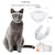 Cat Muzzle for Grooming, Transparent Cat Mouth Muzzle for Nail Trimming, Anti-Biting Breathable Cat Helmet, Adjustable Kitten Mask for Treatment Recovery Pet Puppy Hood Prevent Scratching Biting