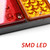 Boursin 12V LED Tail Light For Isuzu NPR NPRHD NKR NHR NRR FSR FRR GMC W Series Elf Truck Rear Lamp 1984- Taillight Assembly Waterproof level IP66 (Pair) Plastic
