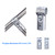 4 Pcs T Clamps Pipe Connector, End Rail T Clamp,Metal Clamp Fittings,1" O.D. 25.4 mm,Galvanized Steel Chain Link Fence, Bolts and Nuts Included