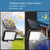 Solar Barn Light Outdoor Waterproof 56 LED 700Lum Shed Light Solar Security Flood Lights Motion Detector IP65 120° Sensor Angle Solar Powered for Patio Barn Garden Pathway Yard Lawn Balcony(Pack of 2)