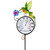 Outdoor Indoor Wall Thermometer with Hummingbird Metal Stake Outside Waterproof Decorative Temperature for Lawn Yard Pathway Patio Decorations