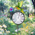 Outdoor Indoor Wall Thermometer with Hummingbird Metal Stake Outside Waterproof Decorative Temperature for Lawn Yard Pathway Patio Decorations