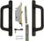 Alcan Premium PGT Door Handle Kit for Sliding Glass Door | Mortise Lock and Keeper Included | Sliding Glass Door Handle Complete Set (Bronze)