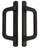 Alcan Premium PGT Door Handle Kit for Sliding Glass Door | Mortise Lock and Keeper Included | Sliding Glass Door Handle Complete Set (Bronze)