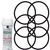 R172009 O-Ring for Pentair Model 300 & 320 Pool and Spa Chlorinator Lid, Pentair Automatic Chlorine Feeder Parts Pool Filter O Ring Replacement for Pentair Rainbow Chlorinator（6 Pack ）