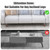 Adjustable Furniture Risers,4Pack Adjustable Bed Risers with Screw Clamp - Heavy Duty Sofa Tables Furniture Risers Fit for Square/Round Furniture Leg Diameter 0.8''-1.6'' (4Inch Brown)