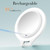 FASCINATE Magnifying Mirror with Light 20X/1X, Double Sided Travel Mirror with Light, Rechargeable Makeup Mirror with 3 Color Setting Adjustable Stand Lighted Vanity Portable Desk Cosmetic