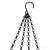 Heybe Hanging Baskets Chains 23 Inches 4 Leads Hanging Chains Flower Pot Hanger Replacement Plant Hangers for Planters and Lanterns, Pack of 3 (4 Legs)