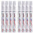 Overseas Paint Pens Paint Markers - White Permanent Markers 8 Pack, Oil Based Waterproof Quick Dry Medium Tip Marker Pen for Metal, Wood, Fabric, Plastic, Rock, Stone, Mugs, Canvas, Glass, Art Craft