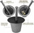 Rock Crusher Cast Iron Mortar and Pestle Rock-Ore Crusher Spice Grinder Thai Mortar and Pestle (Large Diameter 6.5'')