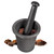 Cast Iron Mortar Pestle Tool Set Rock-Ore Crusher Grinder Large Size 8 Pound / 3.6KG, Crush Tool of Gold Panning, Multipurpose for Kitchen Spices Grinder Smasher