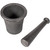 Cast Iron Mortar Pestle Tool Set Rock-Ore Crusher Grinder Large Size 8 Pound / 3.6KG, Crush Tool of Gold Panning, Multipurpose for Kitchen Spices Grinder Smasher