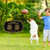 Harloon 4 Pcs 12 x 9 Inch No Pooping No Peeing Dog Sign Double Sided Keep off the Grass Yard Sign with Metal Stakes Please Be Respectful Curb Your Dog Sign Waterproof Stay off Grass Signs for Yard