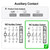Baomain 3-Pole DC Contactor CJX2-1801 24VDC Coil, 3NO+1NC Auxiliary, 660V 3-Phase, DIN Rail Mount