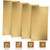 Zonon 4 Pcs Brass Sheet 12 x 6 Inch, 26 Gauge (0.4mm) Thickness Metal Sheets No Scratches Metal Plates for Crafting Carving Stamping DIY Crafts Jewelry Models Repairs Electrical Home Improvement