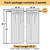 Lecloud Short Sheer Curtains 54 Inches Length 2 Panels, Light Filtering Voile Curtain Drapes for Half Window Kitchen Bedroom, Basic Rod Pocket Living Room Sheer Curtains, 40 W x 54 L Inches, White