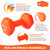 GYMENIST Pair of Dumbbells Set of 2 Soft Non Slip Grip Dumbbells Pair Covered with Neoprene (1 LB)