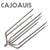 CAJOAUIS Fishing Harpoon 7 Prong Stainless Steel Fishing Gig Gaff Fork Hook with 8mm Screw for Frog Barbed Stainless Steel