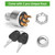10L0L Golf Cart Unique Key Switch for EZGO TXT, Medalist, Marathon, Workhorse, ST, Shuttle, Golf Cart Ignition Switch and Key with 4 Terminals OEM 33639-G01, 33639G03