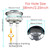 58mm/2.2 inch Toilet Tank Button Toilet Button Flush Button Replacement with Thread Diameter Dual Push Flushing Toilet Button
