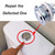 58mm/2.2 inch Toilet Tank Button Toilet Button Flush Button Replacement with Thread Diameter Dual Push Flushing Toilet Button