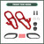 Phamyor Heavy Duty Front Tow Hooks Fit for 2019-2024 Dodge Ram 1500 DT, Replace OE 82215268AB 68272944AB 68272945AB, Left & Right, Red