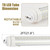 WAHADI 6 Pack 6FT T8 LED Tube Light Bulbs 40W R17D HO Base Cool White 6000K with Bright Dual-Row LEDs for 6 Foot T10 F72T12/CW/HO Fluorescent Replacement