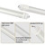 WAHADI 6 Pack 6FT T8 LED Tube Light Bulbs 40W R17D HO Base Cool White 6000K with Bright Dual-Row LEDs for 6 Foot T10 F72T12/CW/HO Fluorescent Replacement