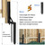 Wpbhk 2PCS Fence Post Repair Kit Heavy Duty Fixer Anchor Ground Spike,Fence Post Support Stake for Repairing Damaged Fence Gate Posts Sign Posts or Mailbox