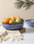 Selamica Porcelain 26 Ounce Pasta Bowls Set of 6, 8 inch Wide and Shallow Salad Bowls, Serving Bowls, Microwave & Dishwasher Safe, Sturdy & Stackable, Vintage Blue