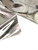 DuroLast™ Chrome Mirror Reflective Vinyl Fabric by The Yard DIY Upholstery Accessories Applications (Lead)