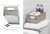 Creative Scents Dublin Silver Bathroom Decor Box Toilet Paper Holder Storage Basket - Decorative Toilet Tank Topper Bathroom Storage Organizer - Bathroom Sink Organizer Countertop Container