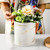 Howise 7" Marble Utensil Holder, Large Kitchen Utensil Holder Organizer , Golden Marble White Stable Utensil Crock Spatula Holder for Kitchen Counter Countertop Farmhouse Cooking Tools Holder