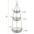 HULISEN 3 Tier Hanging Fruit Basket with Banana Hook, 36-Inch Heavy-Duty Wire Hanging Baskets for Kitchen Storage, Vegetable Produce Organizer (Including Installation Bracket)