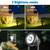 APONUO Solar Spot Lights Outdoor 4-in-1 Solar Landscape Lights Dusk to Dawn Solar Uplights IP65 Waterproof 9.8ft Cable Outdoor Spot Lights for Yard Pathway Garden Tree Decoration (Warm White)